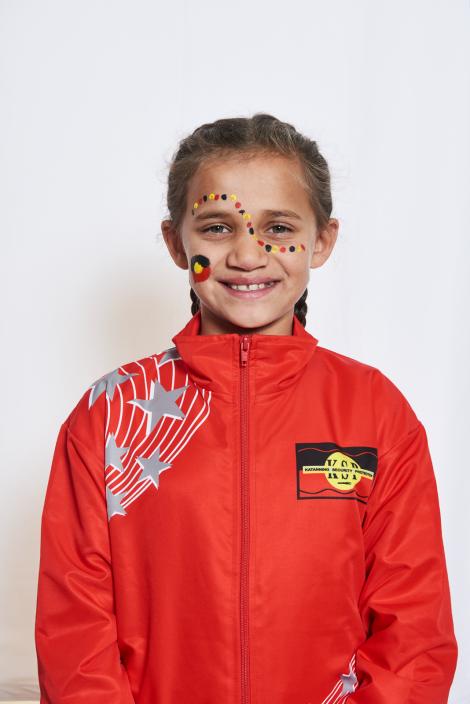 Potrait of Girls from the Kattaning Netball Team